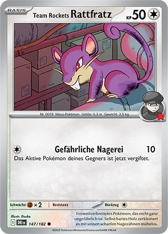 147/182 Team Rockets Rattfratz (Common)