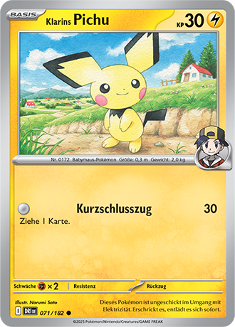 071/182 Klarins Pichu (Common)